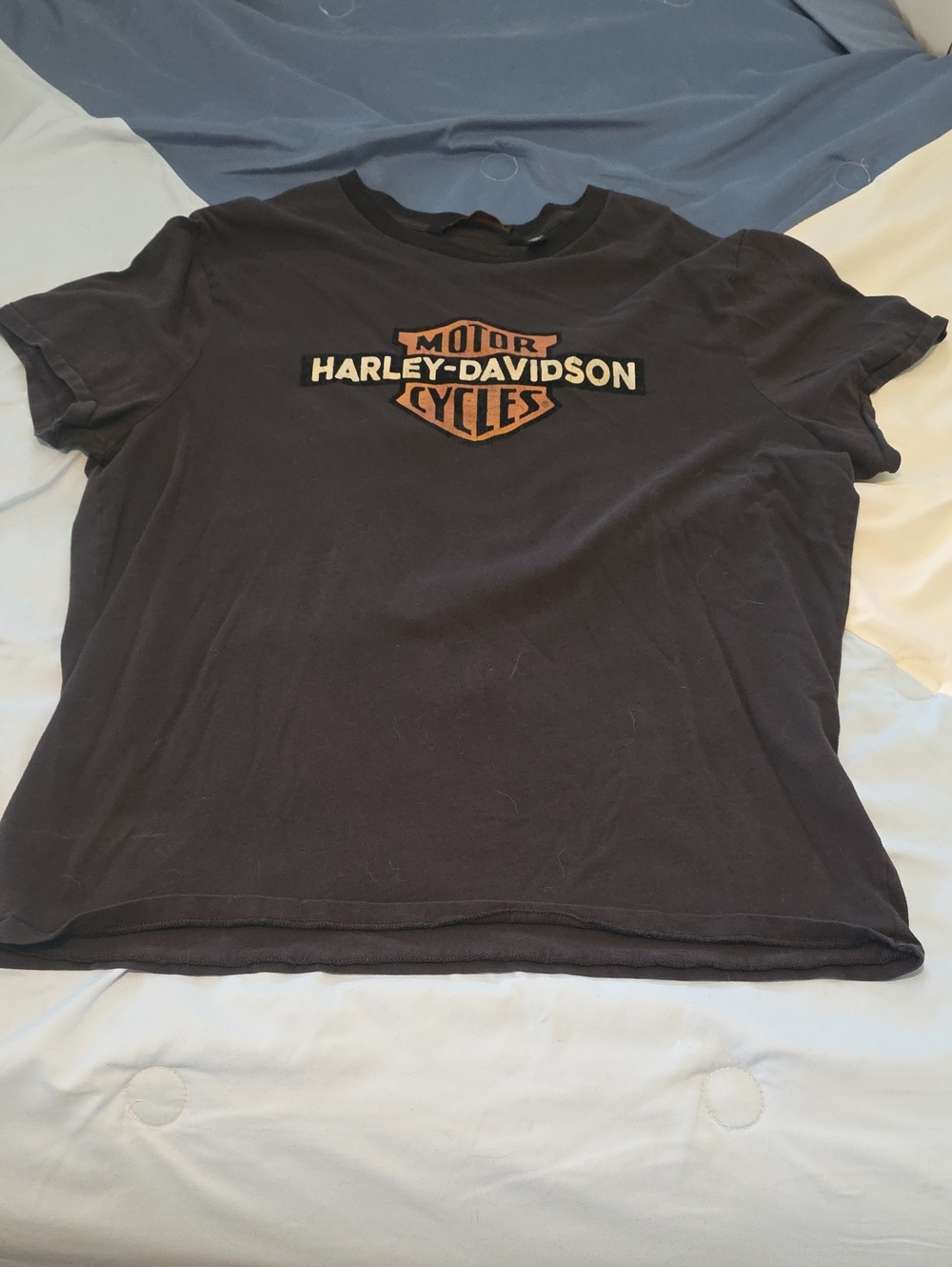 Harley-Davidson Black T-Shirt with Orange Logo